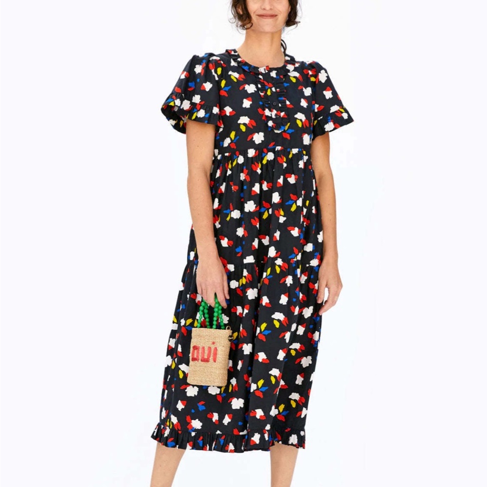 Clare V Martine Dress Vallee de Loire Floral size Small